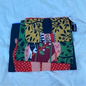 New With Tags LOQI Zip Pockets 3 Piece "COOL PEOPLE" Set RECYCLED MATERIAL RARE